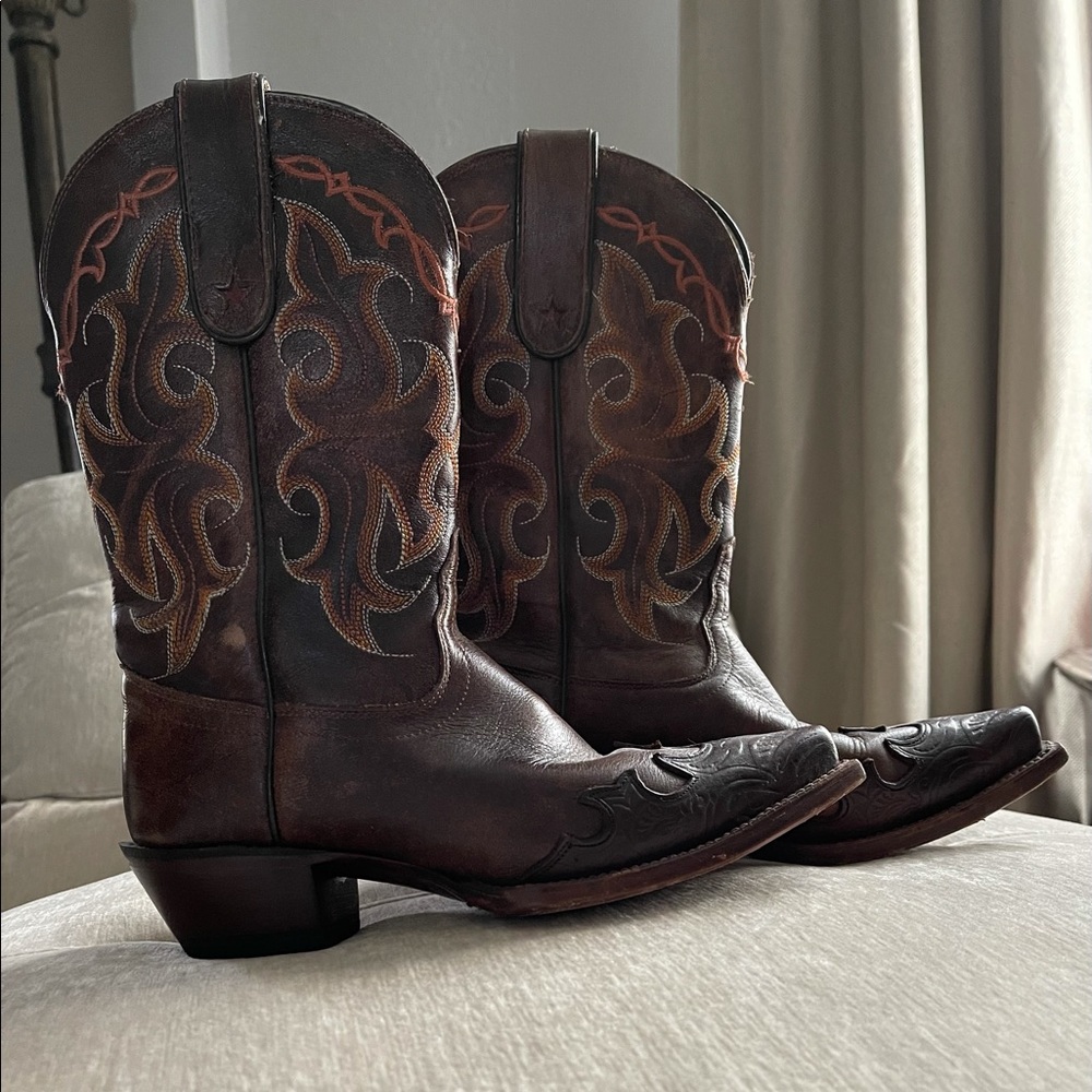 Tony Lama Snip Toe Boot. Size 5b - image 1